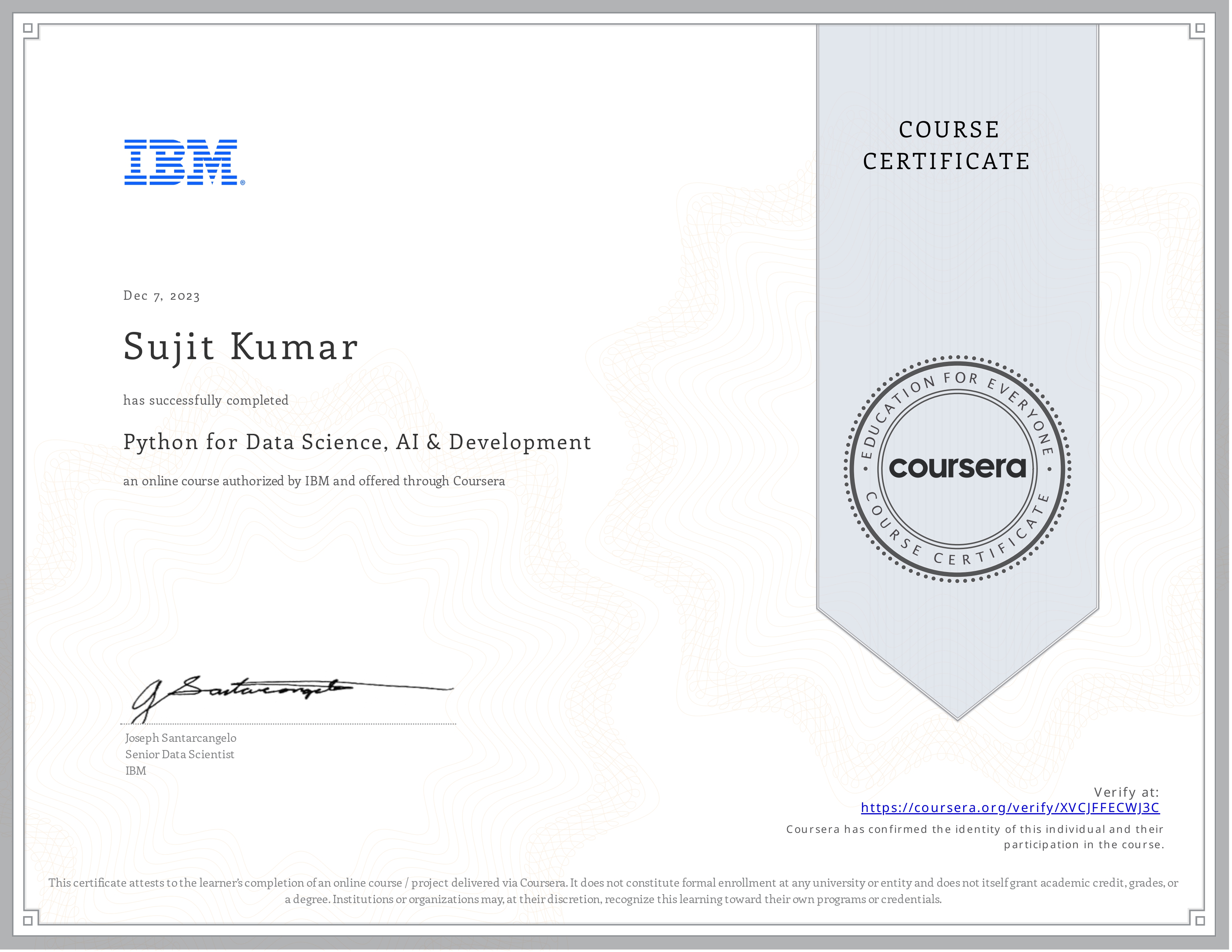 Python for Data Science, AI & Development